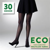 Gipsy Black 30 Denier Eco Tights