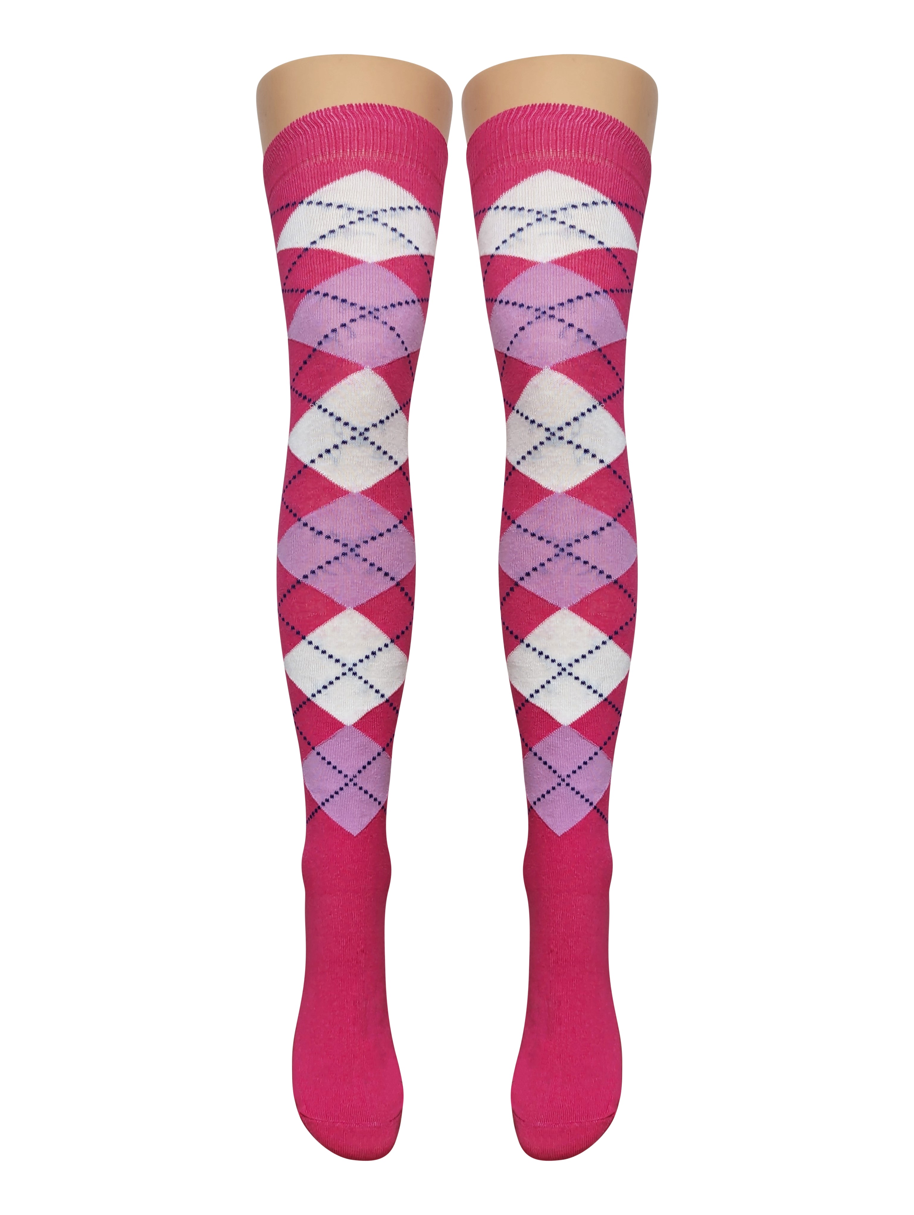 Argyle Over Knee Socks (Made In Italy) 15 Amazing Styles