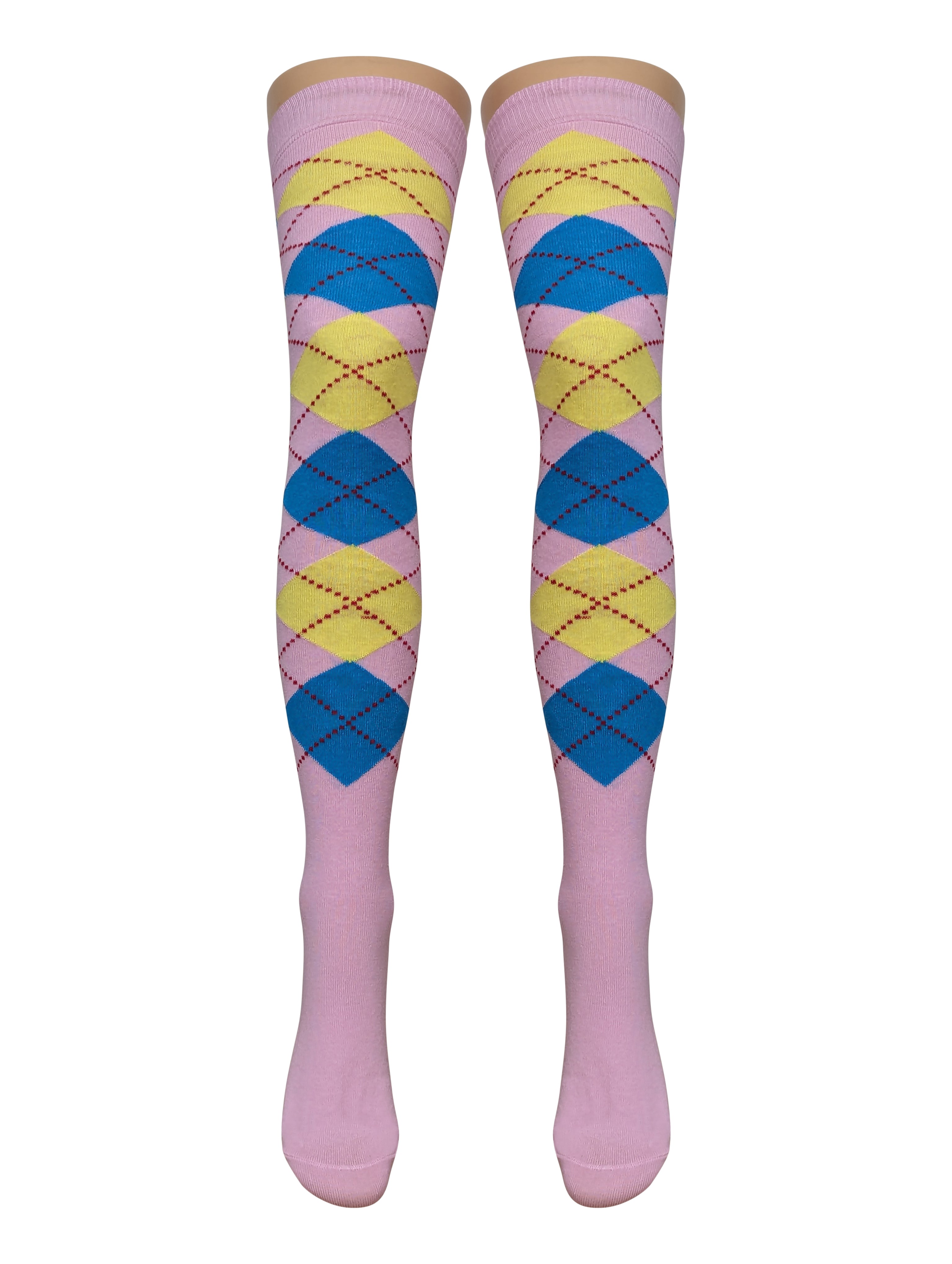 Argyle Over Knee Socks (Made In Italy) 15 Amazing Styles