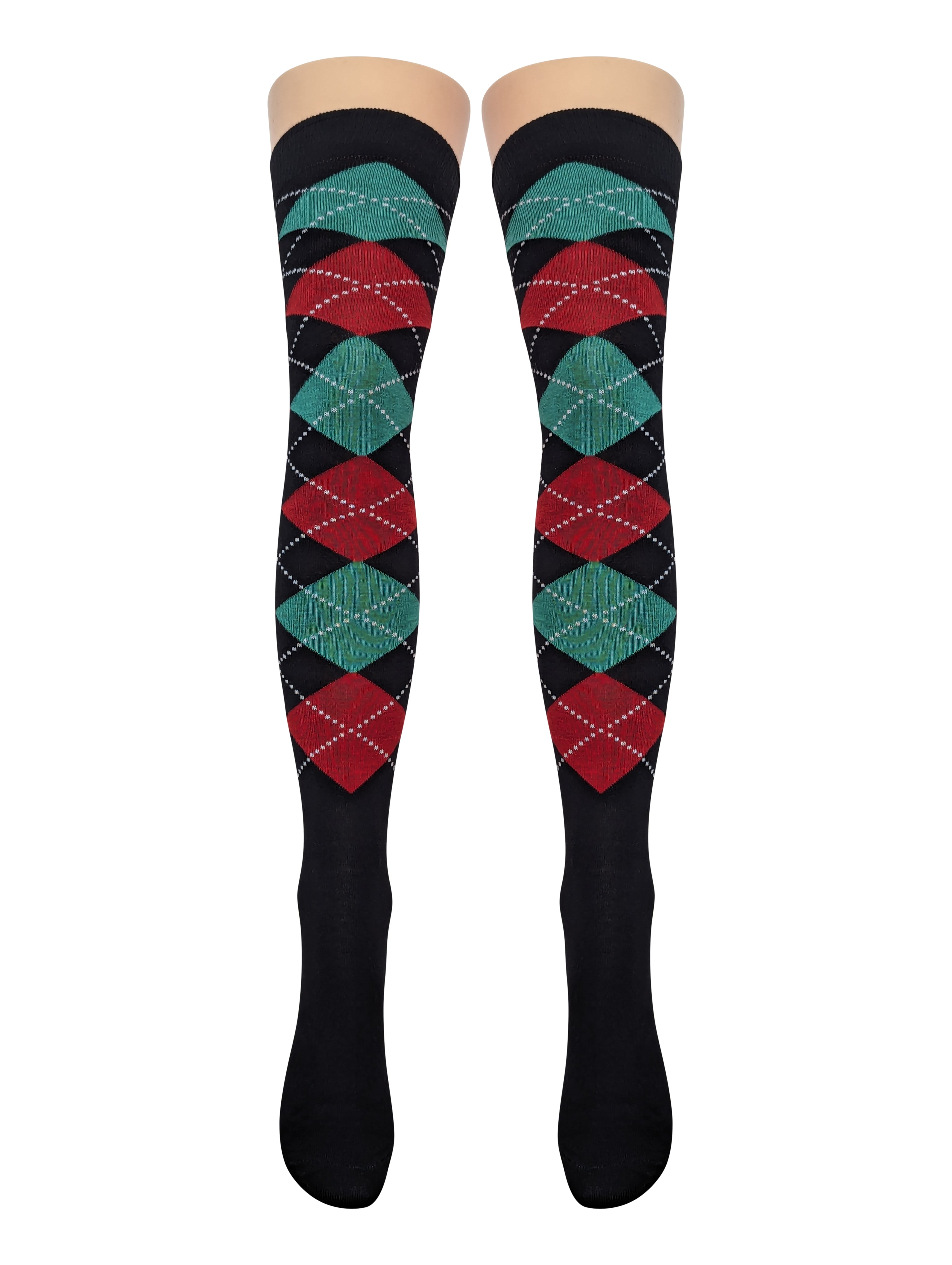 Argyle Over Knee Socks (Made In Italy) 15 Amazing Styles