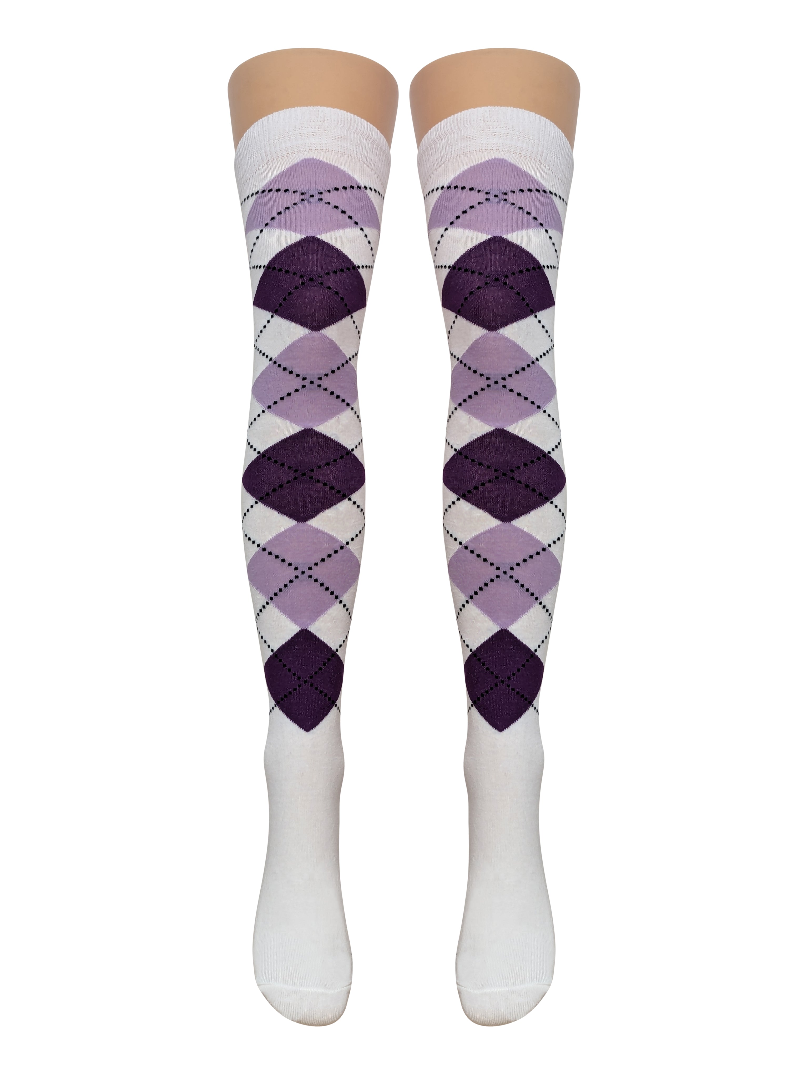 Argyle Over Knee Socks (Made In Italy) 15 Amazing Styles