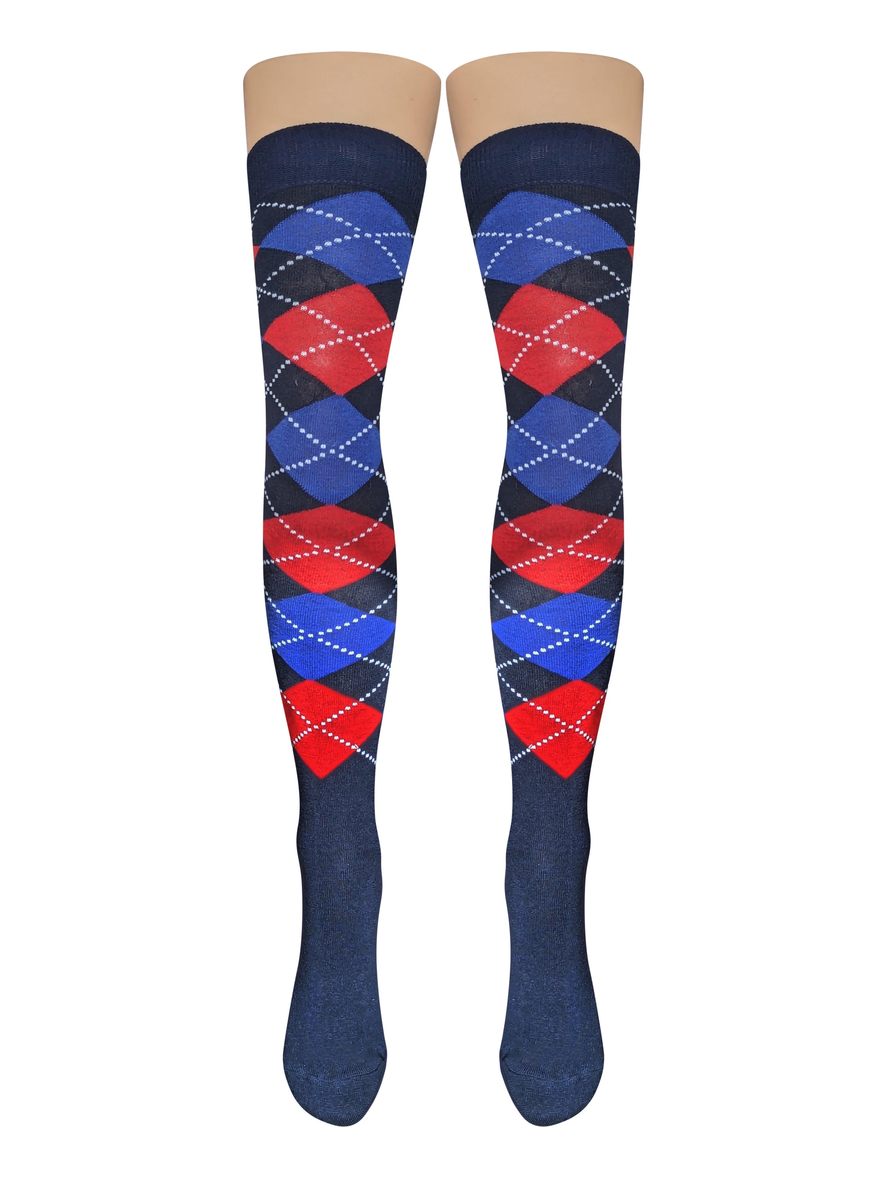 Argyle Over Knee Socks (Made In Italy) 15 Amazing Styles