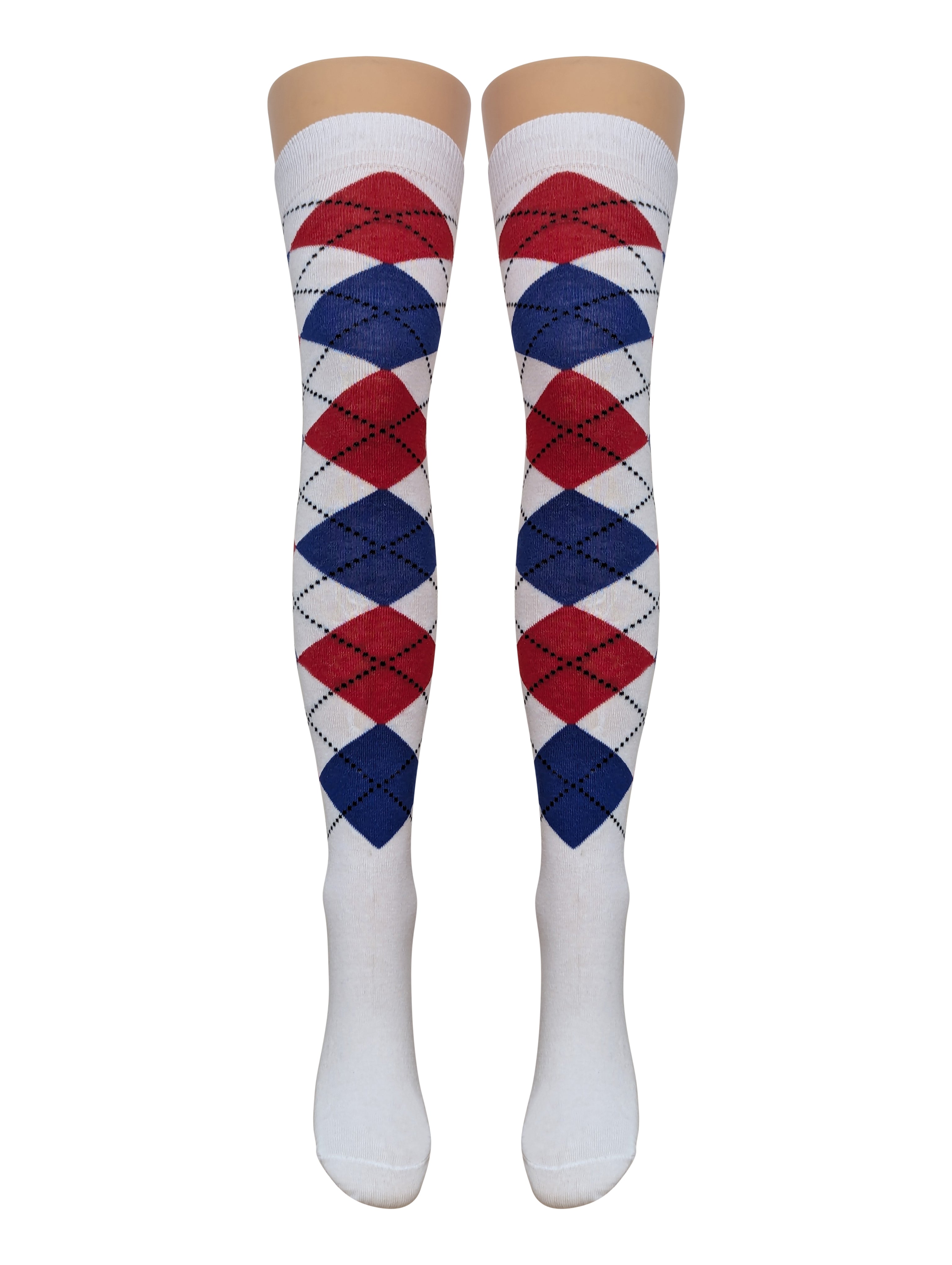 Argyle Over Knee Socks (Made In Italy) 15 Amazing Styles