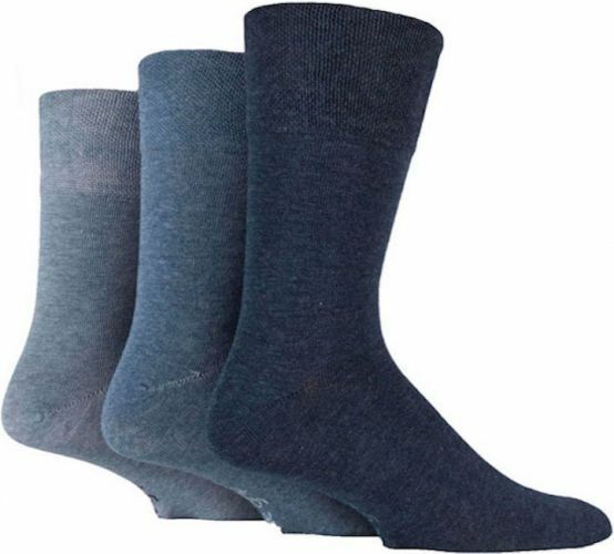Men's Gentle Grip 3 Pair Pack Socks (Assorted Styles)