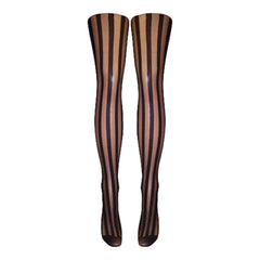 Vertical Stripe Tights (Made In Italy)