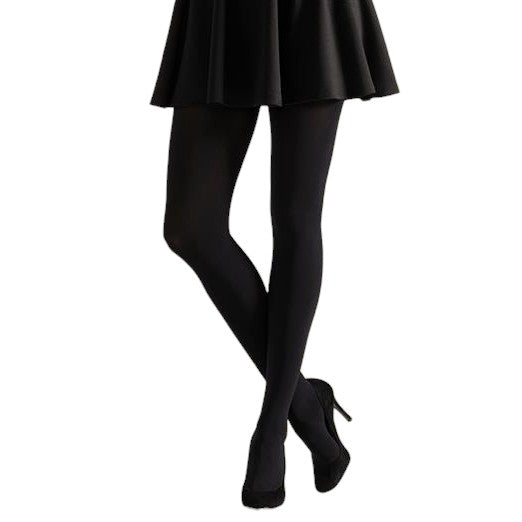 Luxurious Italian Black 250 Denier Thermal Tights