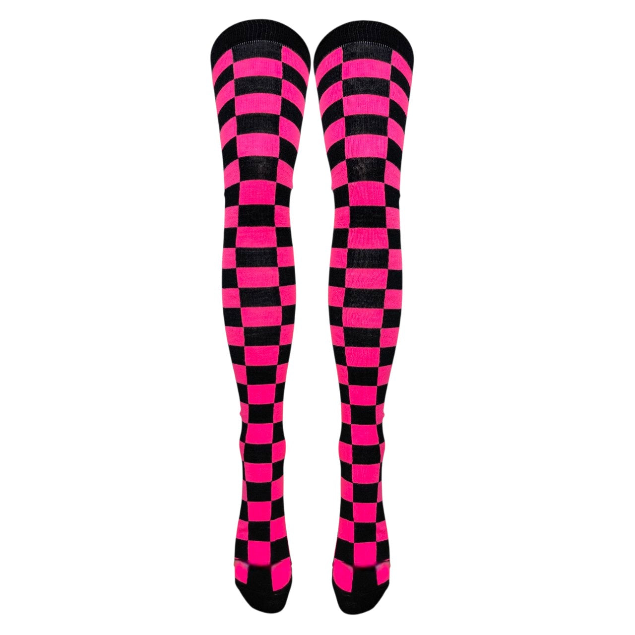 Checkered Over Knee Socks (Made in Italy)