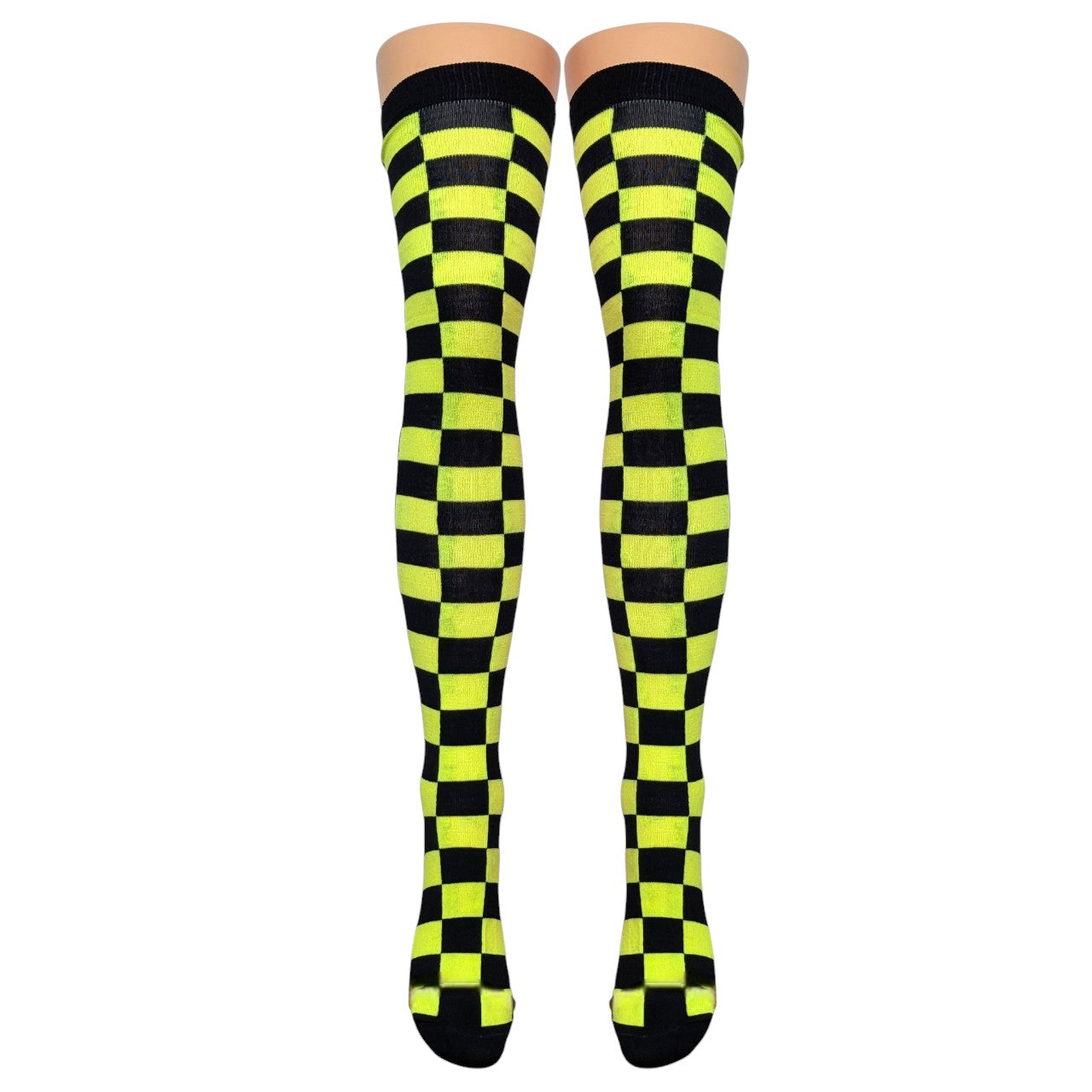 Checkered Over Knee Socks (Made in Italy)