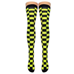 Checkered Over Knee Socks (Made in Italy)