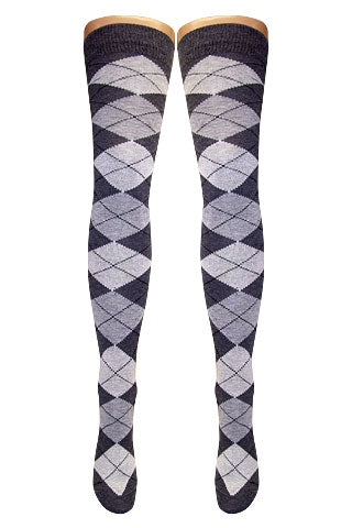 Argyle Over Knee Socks (Made In Italy) 15 Amazing Styles