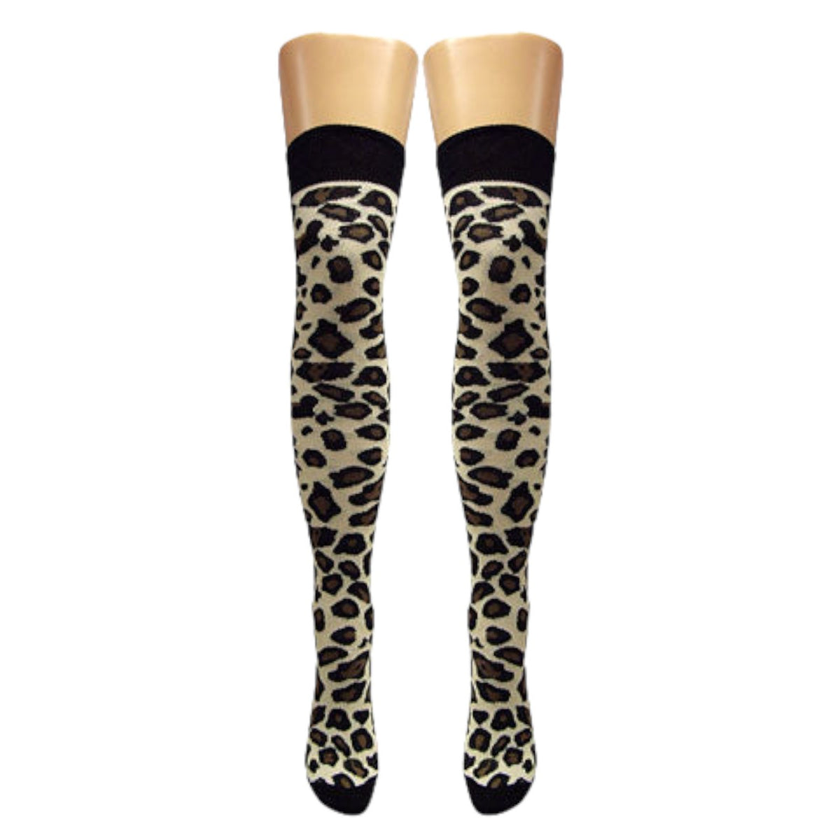 Leopard Over Knee Socks (Made In Italy)