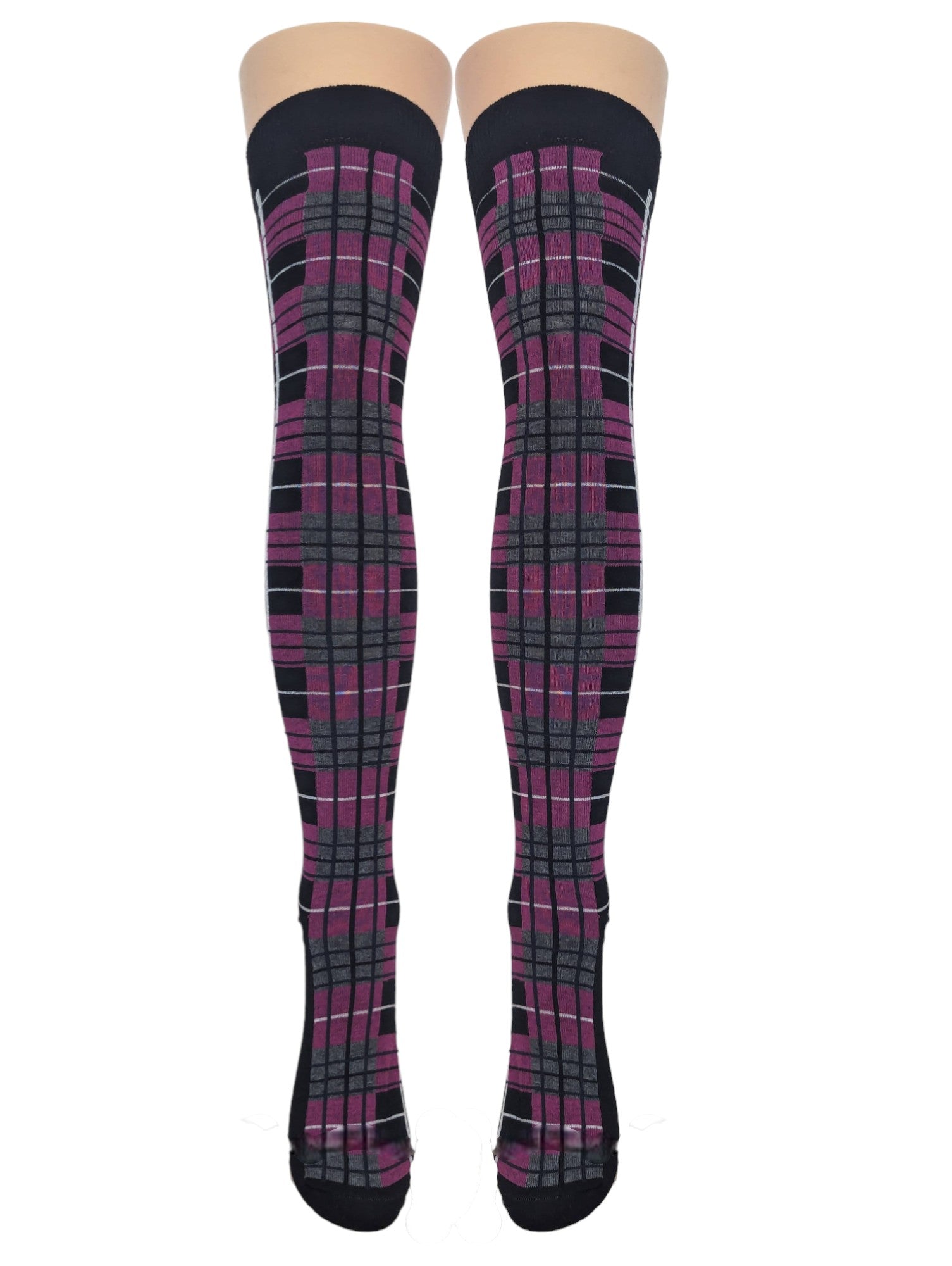 Patterned Over Knee Socks (Tartans / Stripes / Leopard / Camo)