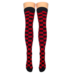 Checkered Over Knee Socks (Made in Italy)
