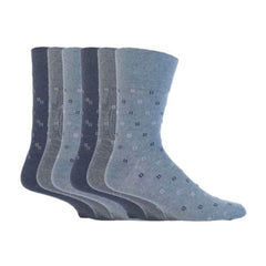 Men's Gentle Grip 3 Pair Pack Socks (Assorted Styles)