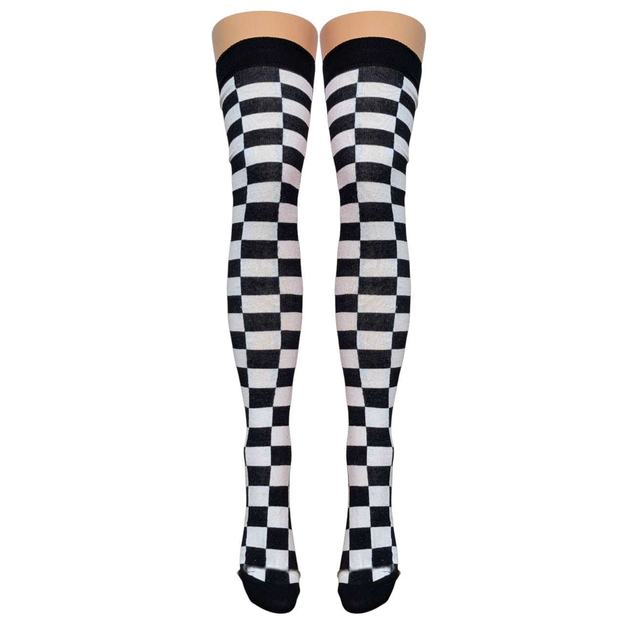 Checkered Over Knee Socks (Made in Italy)